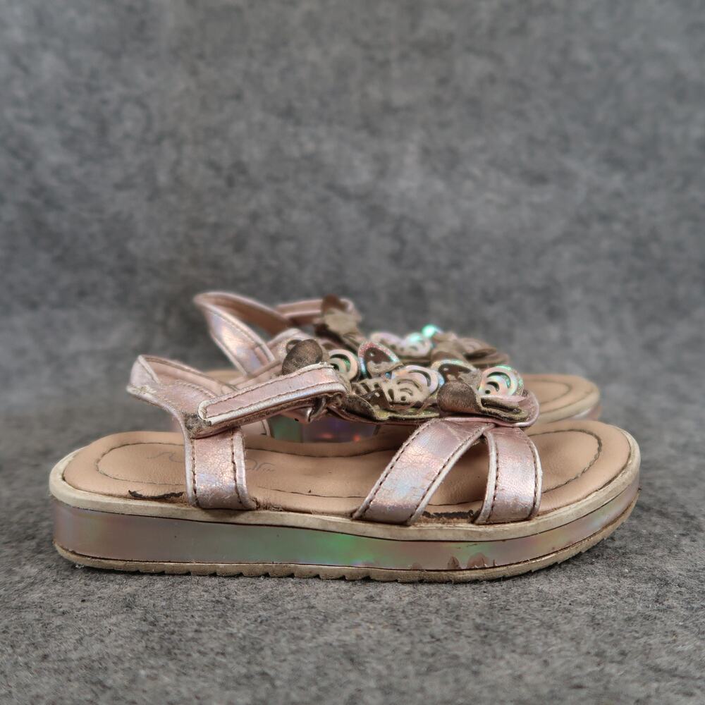 Sugar Shoes Toddler Baby 7 Sandals Casual Butterfly Iridescent Girls Open Toe
